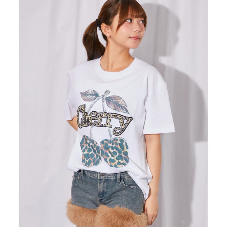 《レオパードチェリー×ビッグロゴ》ＢＩＧＴシャツ／ストリート／春夏／全３色 | GORGE  | 詳細画像5 