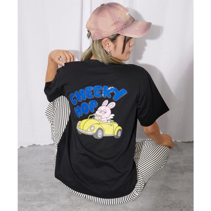 《うさぎキャラ×バックプリント》Ｔシャツ／ストリート×カジュアル／春夏／全３色 | GORGE  | 詳細画像9 