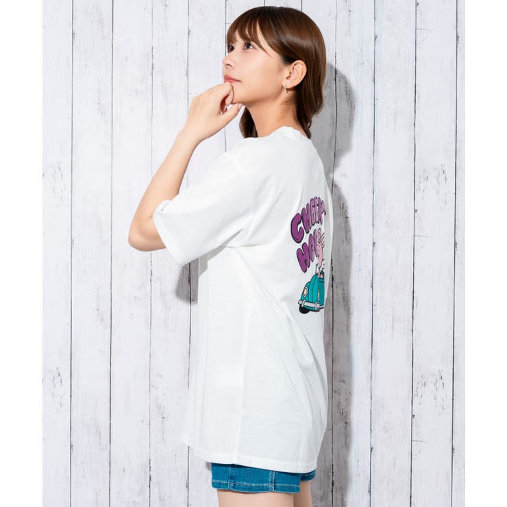 《うさぎキャラ×バックプリント》Ｔシャツ／ストリート×カジュアル／春夏／全３色 | GORGE  | 詳細画像13 