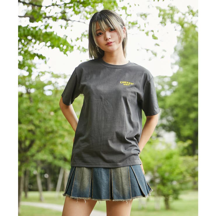 《うさぎキャラ×バックプリント》Ｔシャツ／ストリート×カジュアル／春夏／全３色 | GORGE  | 詳細画像1 