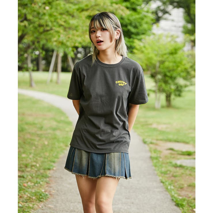 《うさぎキャラ×バックプリント》Ｔシャツ／ストリート×カジュアル／春夏／全３色 | GORGE  | 詳細画像2 