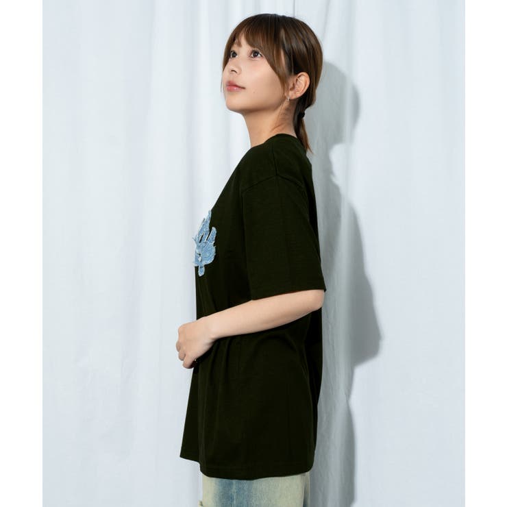 《ダメージデニムロゴ》Ｔシャツ／ストリート×Ｙ２Ｋ／春夏／全３色 | GORGE  | 詳細画像7 
