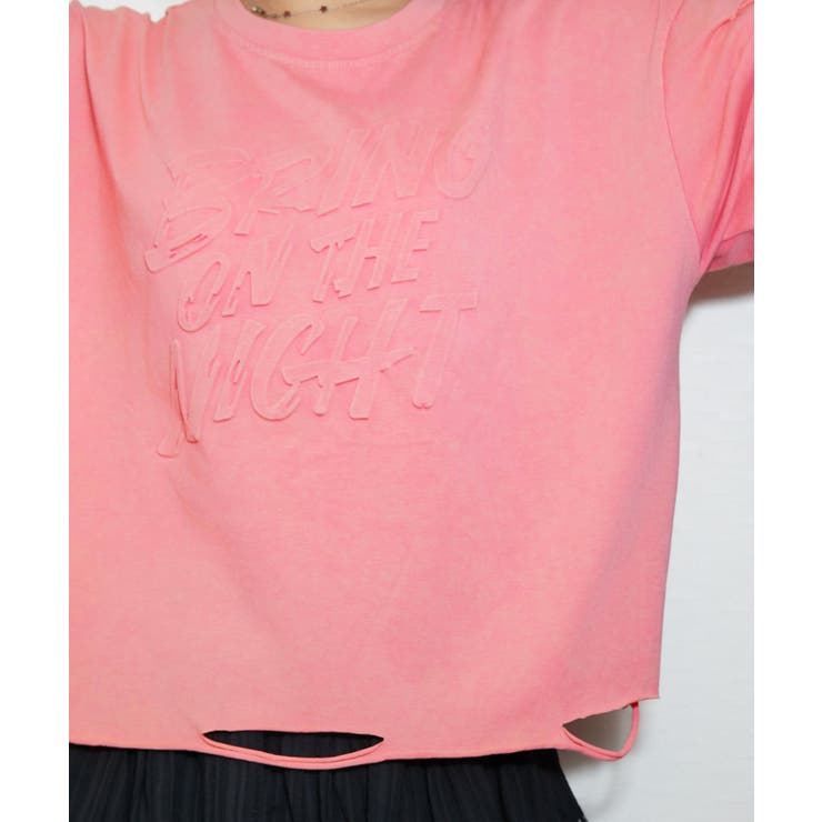 《ダメージ加工・抜け感》エンボスロゴＴシャツ／ストリート×モード／春夏／全３色 | GORGE  | 詳細画像20 