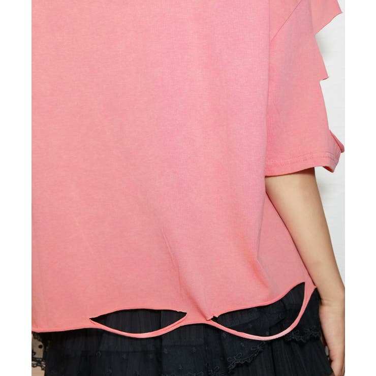 《ダメージ加工・抜け感》エンボスロゴＴシャツ／ストリート×モード／春夏／全３色 | GORGE  | 詳細画像21 