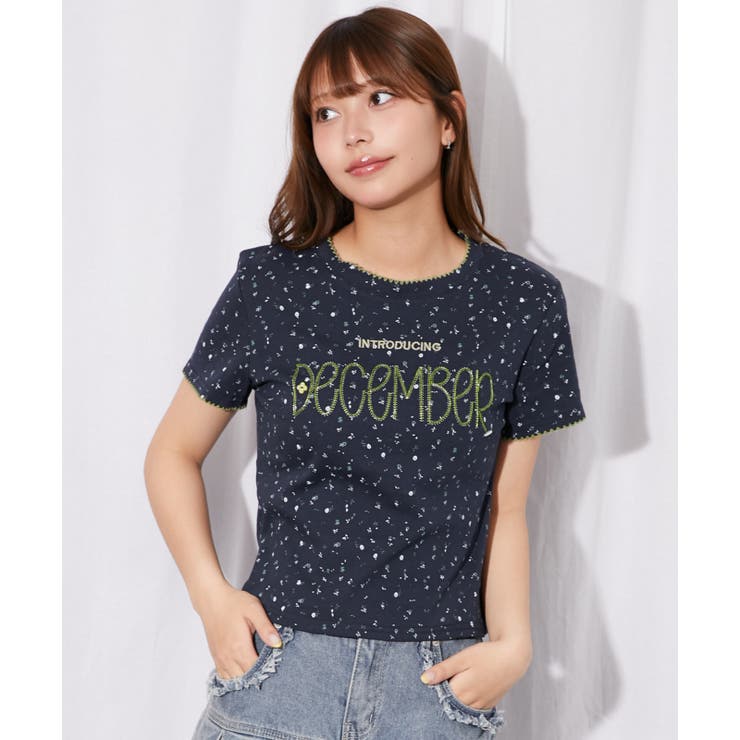 《フラワー総柄×ロゴ刺繍》カットソー／Ｙ２Ｋ韓国ガーリー／春夏秋／全３色 | GORGE  | 詳細画像8 