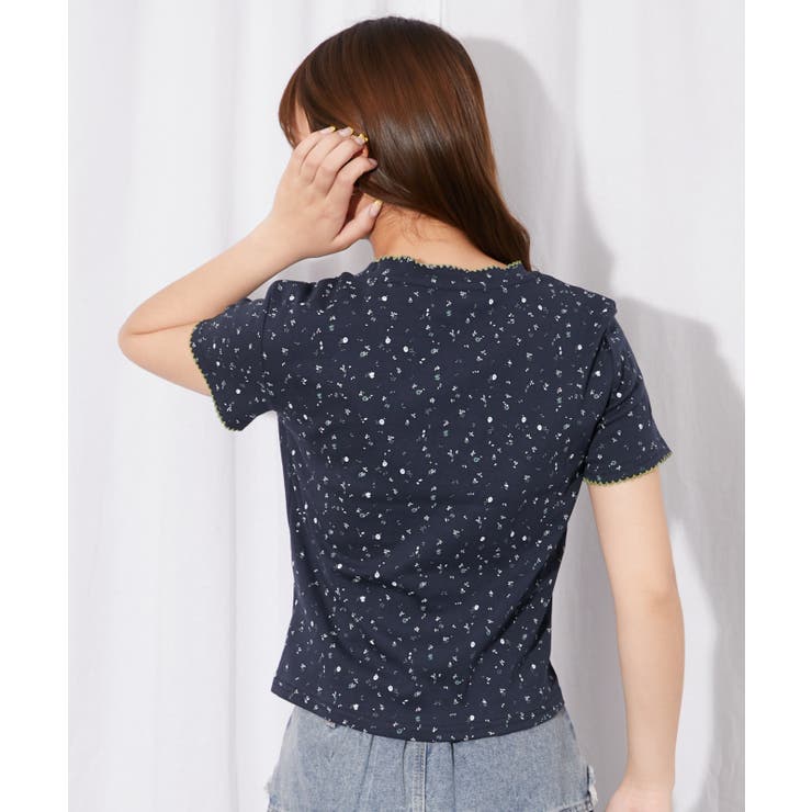 《フラワー総柄×ロゴ刺繍》カットソー／Ｙ２Ｋ韓国ガーリー／春夏秋／全３色 | GORGE  | 詳細画像11 