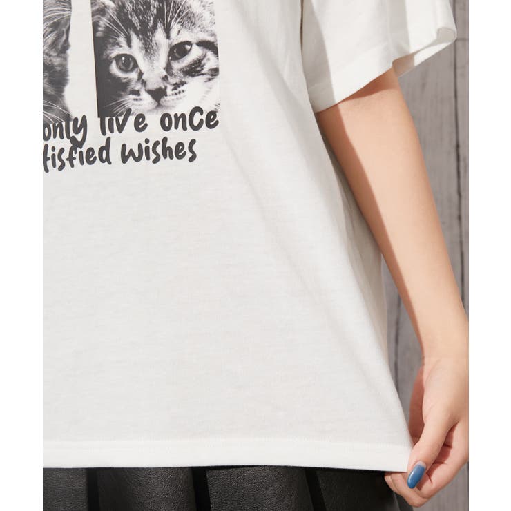 《ネコフォト サガラロゴ》プリントＴシャツ カジュアル×ストリート | GORGE  | 詳細画像19 