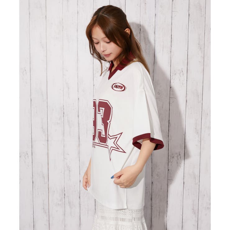 《ナンバリング 刺?入り》ユニフォームＴシャツ ストリート×スポーティ | GORGE  | 詳細画像16 