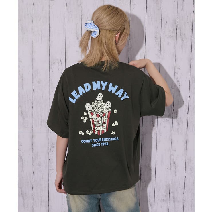 《ポップコーン 遊び心》オバケロゴＴシャツ カジュアル×ストリート | GORGE  | 詳細画像10 