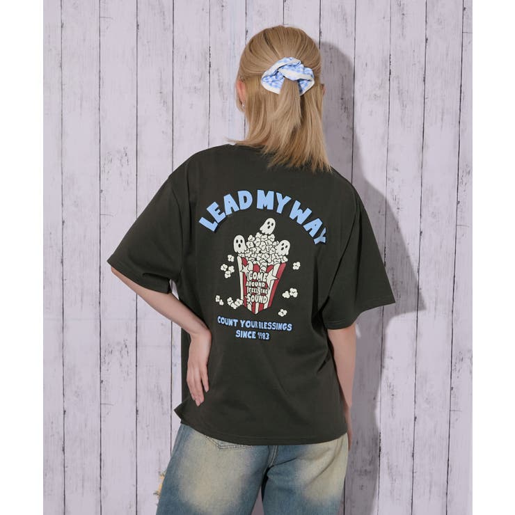 《ポップコーン 遊び心》オバケロゴＴシャツ カジュアル×ストリート | GORGE  | 詳細画像11 