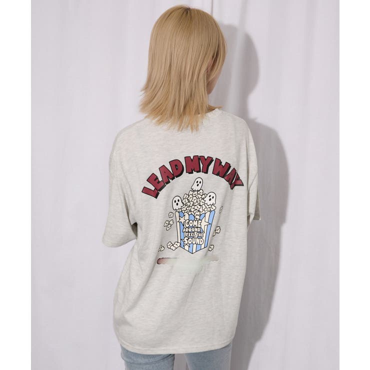《ポップコーン 遊び心》オバケロゴＴシャツ カジュアル×ストリート | GORGE  | 詳細画像17 