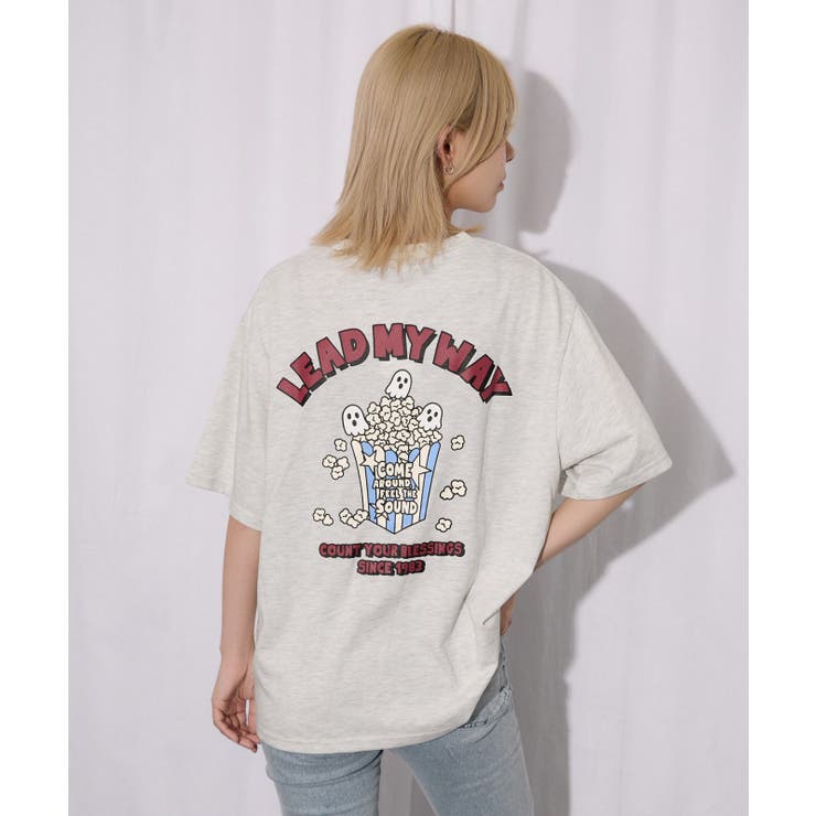 オートミール | 《ポップコーン 遊び心》オバケロゴＴシャツ カジュアル×ストリート | GORGE 
