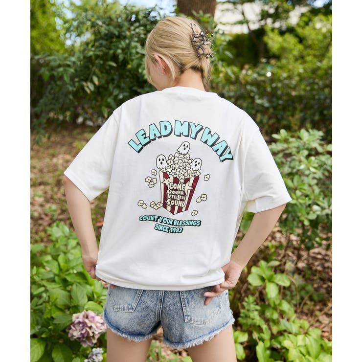 《ポップコーン 遊び心》オバケロゴＴシャツ カジュアル×ストリート | GORGE  | 詳細画像5 