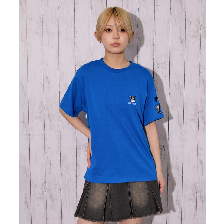 《ゆるシルエット 遊び心》袖刺しゅうアニマルアソートＴシャツ カジュアル×ストリ… | GORGE  | 詳細画像12 