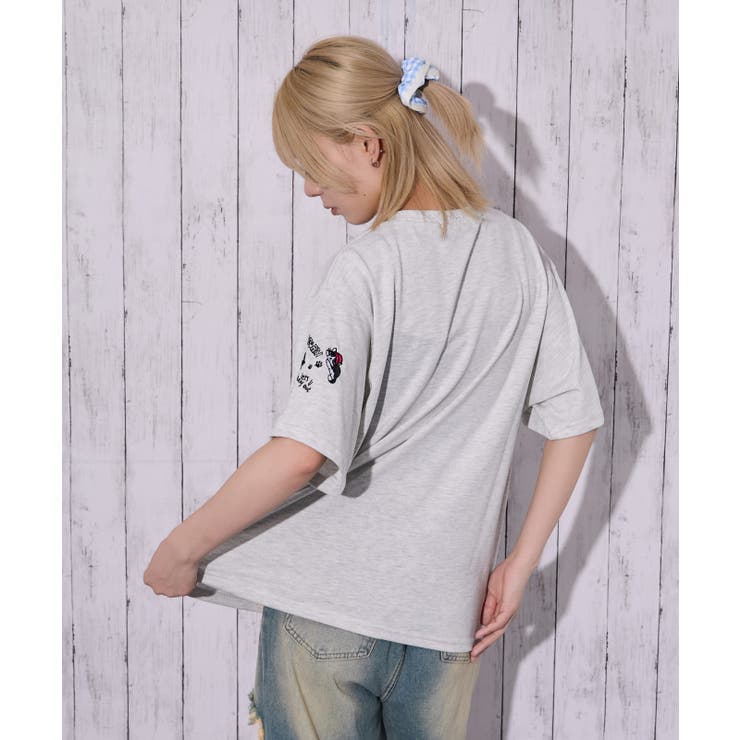 《ゆるシルエット 遊び心》袖刺しゅうアニマルアソートＴシャツ カジュアル×ストリ… | GORGE  | 詳細画像20 