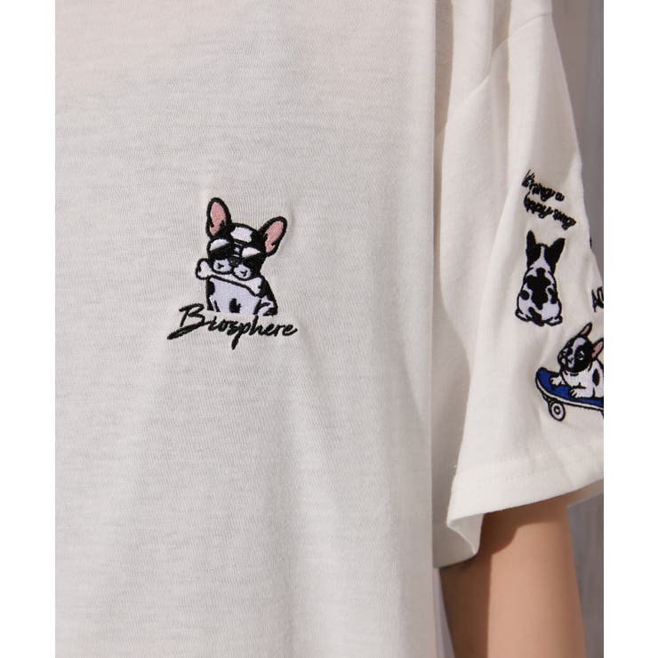 《ゆるシルエット 遊び心》袖刺しゅうアニマルアソートＴシャツ カジュアル×ストリ… | GORGE  | 詳細画像24 