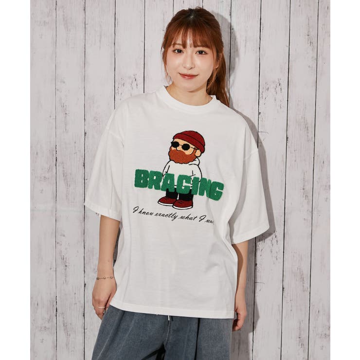 《ひげキャラクター×ロゴ》Ｔシャツ／ストリート／春夏秋／全４色 | GORGE  | 詳細画像7 