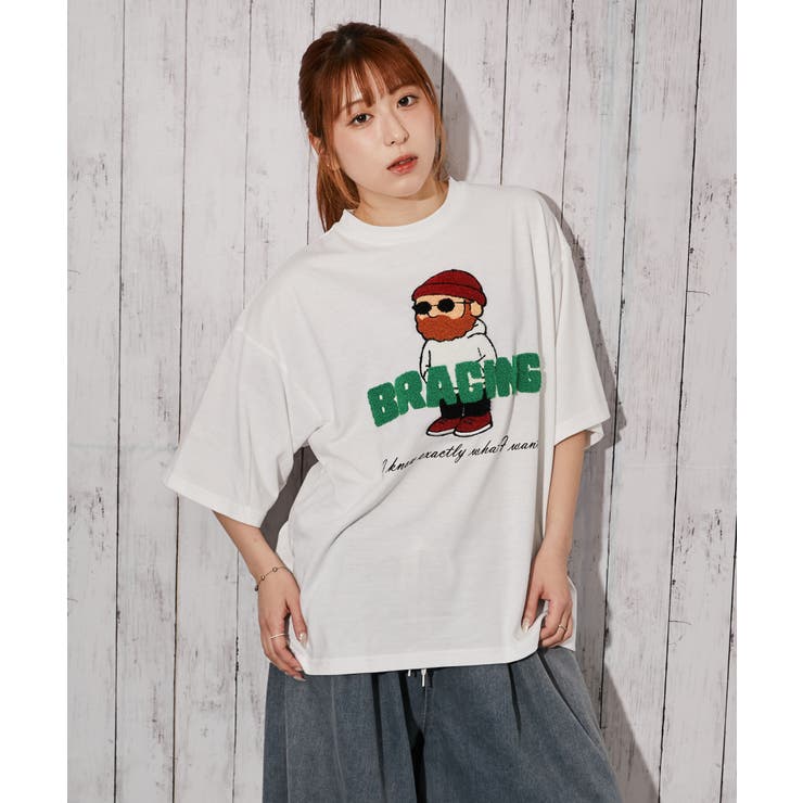 《ひげキャラクター×ロゴ》Ｔシャツ／ストリート／春夏秋／全４色 | GORGE  | 詳細画像8 