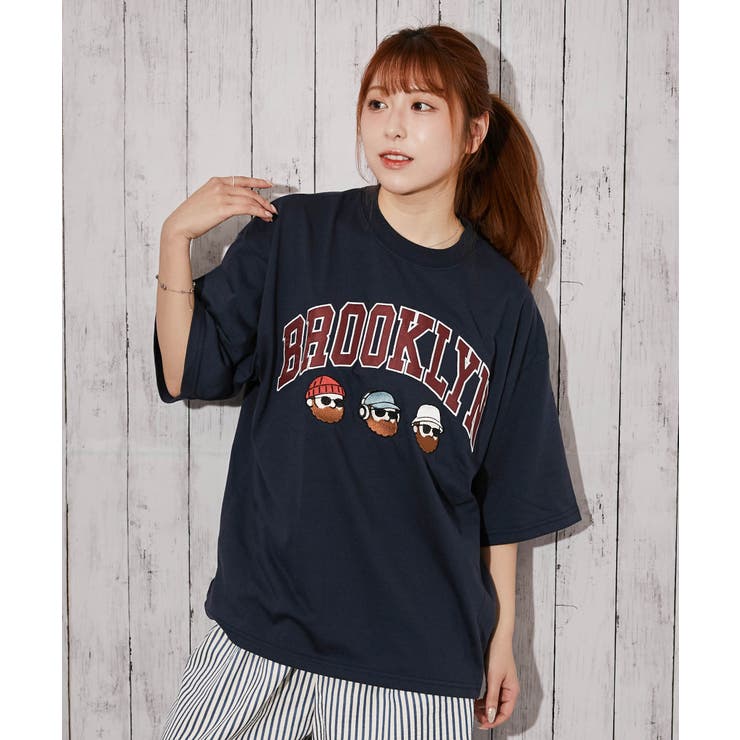 《ひげキャラクター×ロゴ》Ｔシャツ／ストリート／春夏秋／全４色 | GORGE  | 詳細画像15 