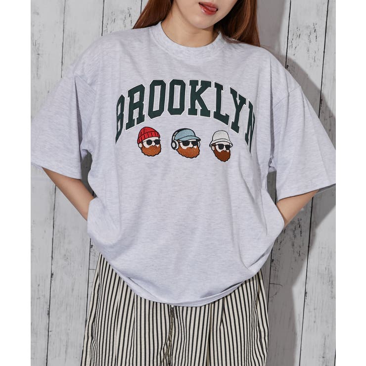 オートミール | 《ひげキャラクター×ロゴ》Ｔシャツ／ストリート／春夏秋／全４色 | GORGE 