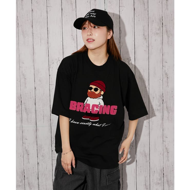 《ひげキャラクター×ロゴ》Ｔシャツ／ストリート／春夏秋／全４色 | GORGE  | 詳細画像2 