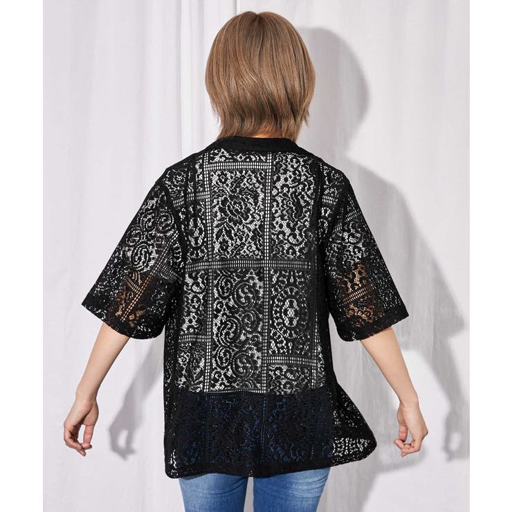 《総レース》半袖テーラードジャケット／キレイめカジュアル／春夏／全２色 | GORGE  | 詳細画像11 