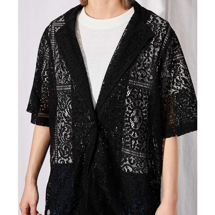 《総レース》半袖テーラードジャケット／キレイめカジュアル／春夏／全２色 | GORGE  | 詳細画像14 