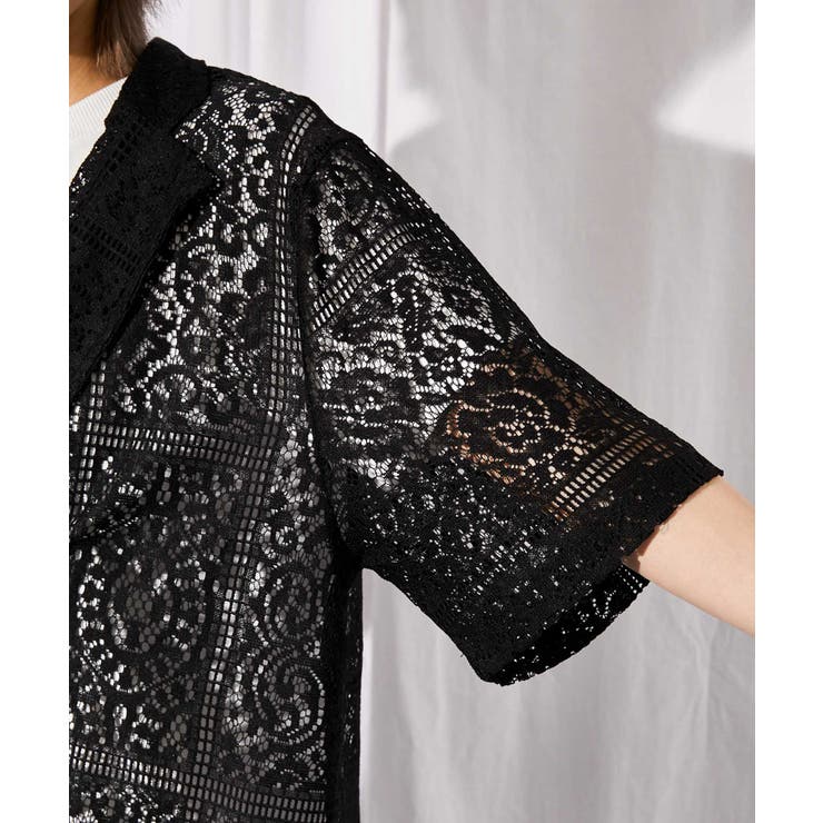 《総レース》半袖テーラードジャケット／キレイめカジュアル／春夏／全２色 | GORGE  | 詳細画像15 