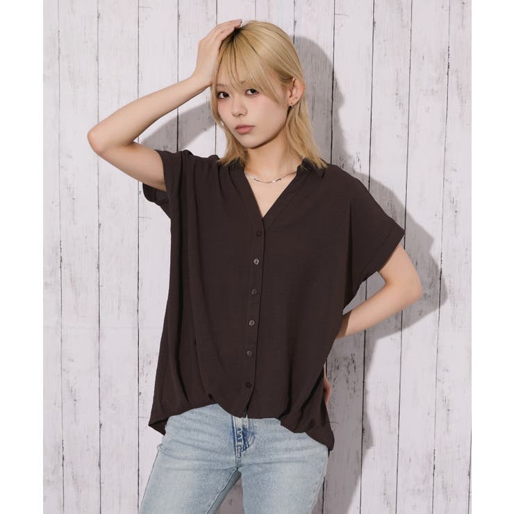 《さらしぼ 抜け感》タケノコスキッパーシャツ ナチュラル×リラックス | GORGE  | 詳細画像12 
