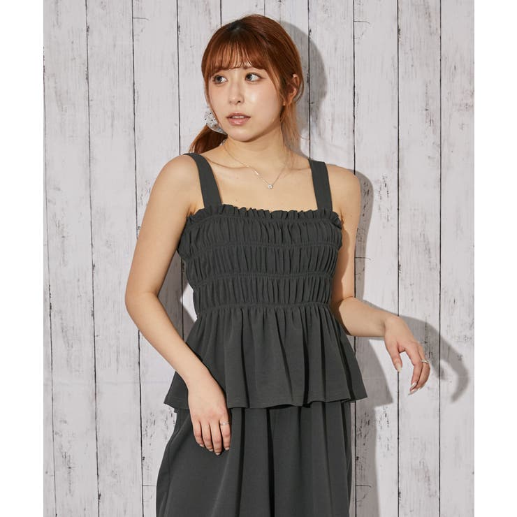 《シャーリングキャミオールインワン》オールインワン／カジュアル／春夏秋／全３色 | GORGE  | 詳細画像13 