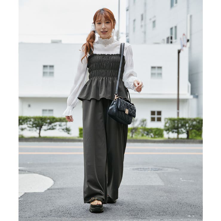 《シャーリングキャミオールインワン》オールインワン／カジュアル／春夏秋／全３色 | GORGE  | 詳細画像3 