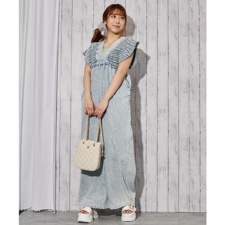 《シャーリングデニムオールインワン》オールインワン／カジュアル／春夏秋／全３色 | GORGE  | 詳細画像7 