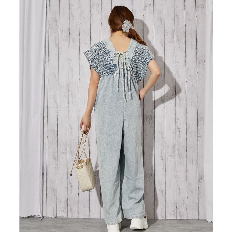 《シャーリングデニムオールインワン》オールインワン／カジュアル／春夏秋／全３色 | GORGE  | 詳細画像9 