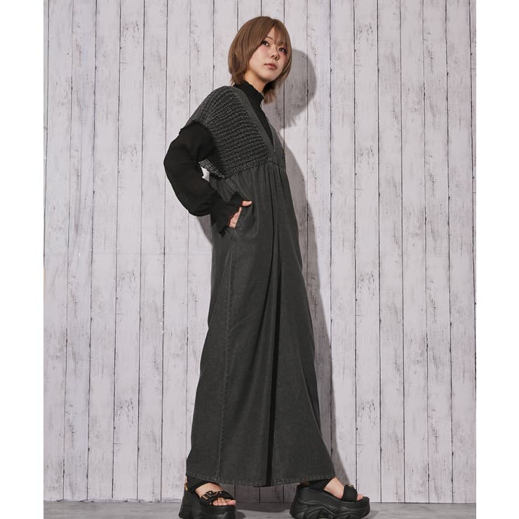 《シャーリングデニムオールインワン》オールインワン／カジュアル／春夏秋／全３色 | GORGE  | 詳細画像12 