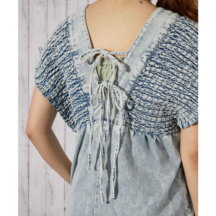 《シャーリングデニムオールインワン》オールインワン／カジュアル／春夏秋／全３色 | GORGE  | 詳細画像16 