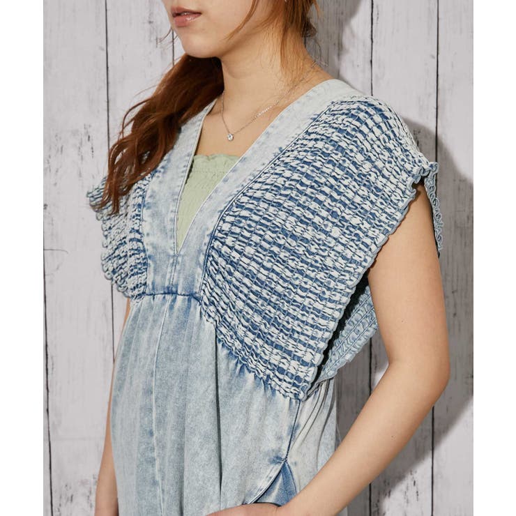 《シャーリングデニムオールインワン》オールインワン／カジュアル／春夏秋／全３色 | GORGE  | 詳細画像18 