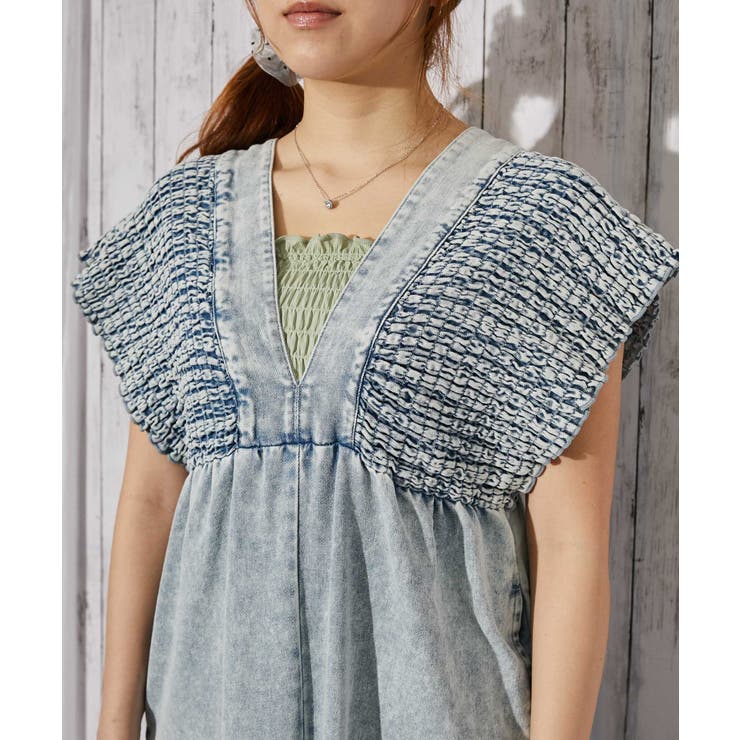 《シャーリングデニムオールインワン》オールインワン／カジュアル／春夏秋／全３色 | GORGE  | 詳細画像20 