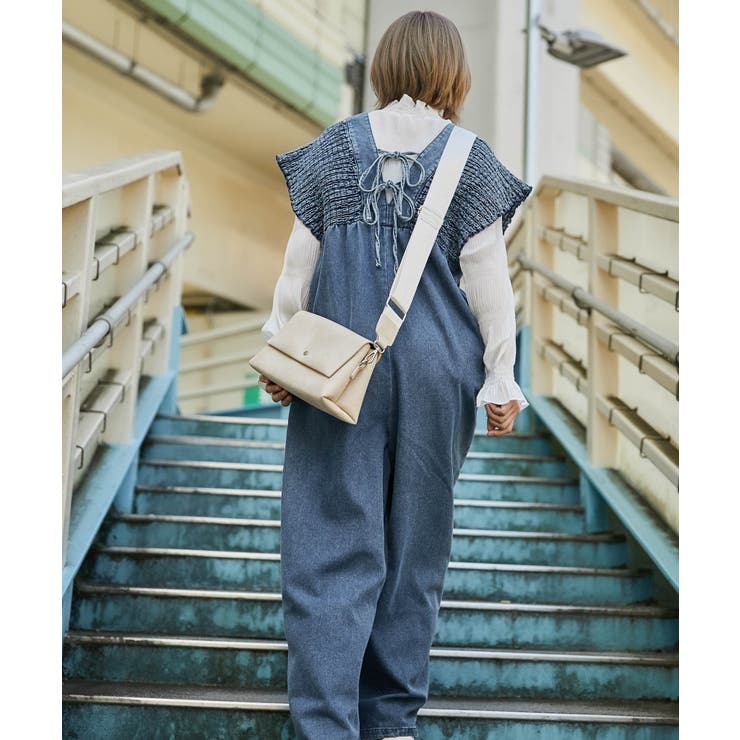 《シャーリングデニムオールインワン》オールインワン／カジュアル／春夏秋／全３色 | GORGE  | 詳細画像4 