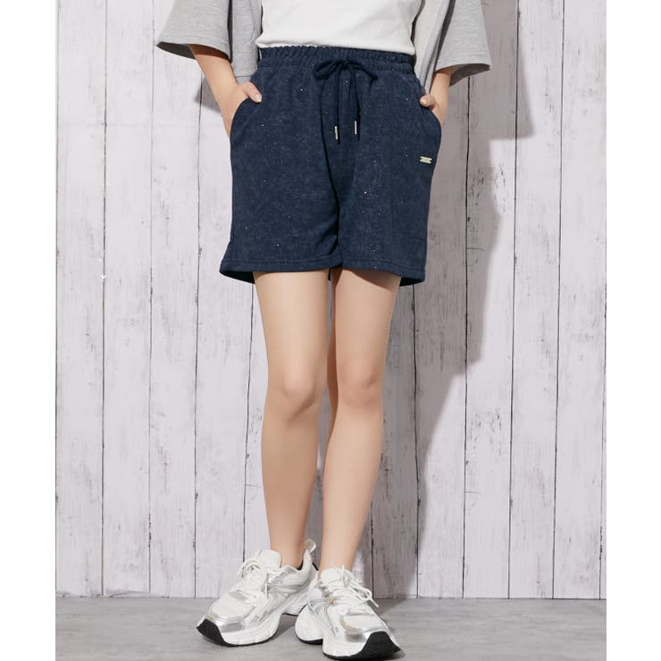 《ラメ入りムラ染め風》ゆるシルエットスウェットショートパンツ／春夏／全３色 | GORGE  | 詳細画像11 