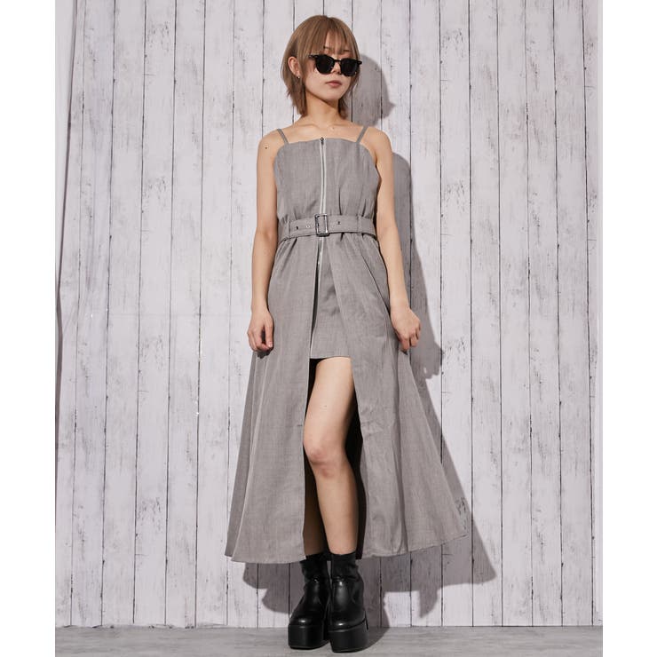 《ベルト付き×フロントＺＩＰ》オールインワン／カジュアル／春夏秋／全３色 | GORGE  | 詳細画像7 