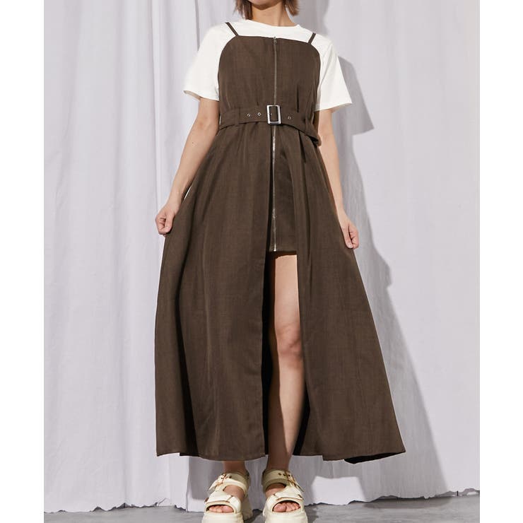 《ベルト付き×フロントＺＩＰ》オールインワン／カジュアル／春夏秋／全３色 | GORGE  | 詳細画像15 