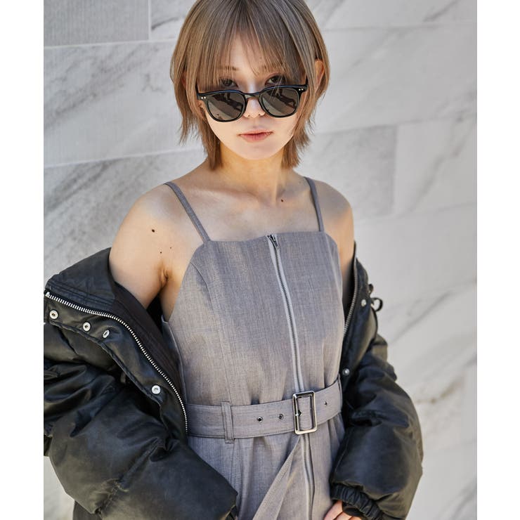 《ベルト付き×フロントＺＩＰ》オールインワン／カジュアル／春夏秋／全３色 | GORGE  | 詳細画像5 