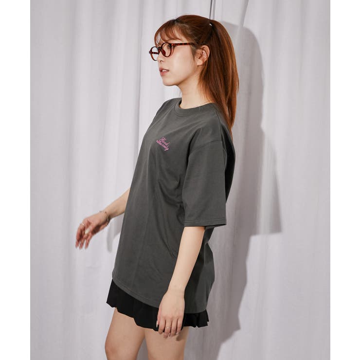 《チェックハートロゴ》バックプリントＴシャツ／ストリート／春夏／全４色 | GORGE  | 詳細画像16 