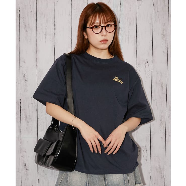 チェックハートロゴ》バックプリントTシャツ／ストリート／春夏／全4
