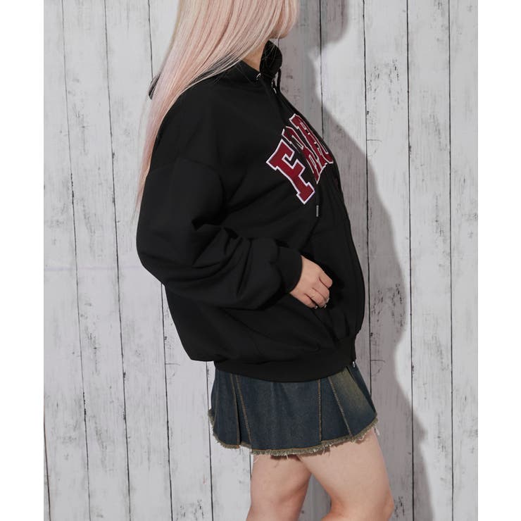 《カレッジロゴ刺繍》ＺＩＰパーカー／ビッグシルエット／春秋／全３色 | GORGE  | 詳細画像11 