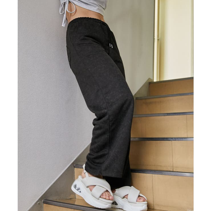 《ピグメント風・ワイド》スウェットパンツ／ストリート／春秋冬／全３色 | GORGE  | 詳細画像1 