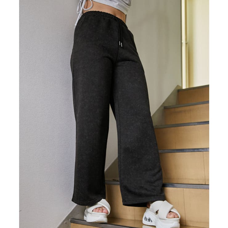 《ピグメント風・ワイド》スウェットパンツ／ストリート／春秋冬／全３色 | GORGE  | 詳細画像2 