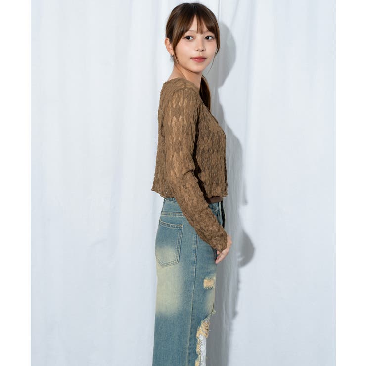 《フラワーレース×アンサンブル》カーディガン フェミニン×韓国ガーリー 春夏秋 | GORGE  | 詳細画像14 