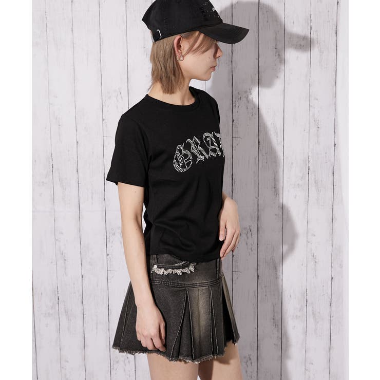《ラインストーンロゴ×短丈》Ｔシャツ／Ｙ２Ｋ／春夏／全２色 | GORGE  | 詳細画像8 
