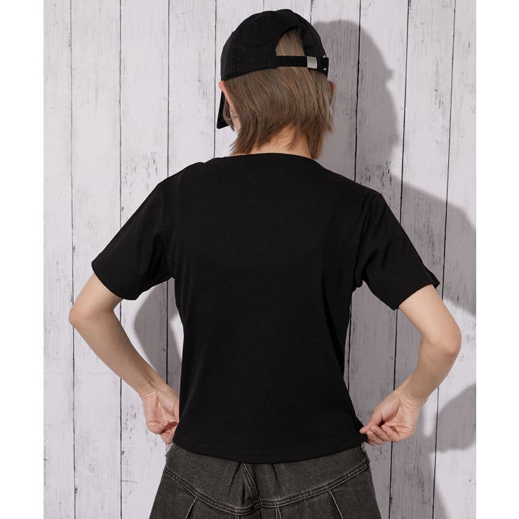 《ラインストーンロゴ×短丈》Ｔシャツ／Ｙ２Ｋ／春夏／全２色 | GORGE  | 詳細画像9 